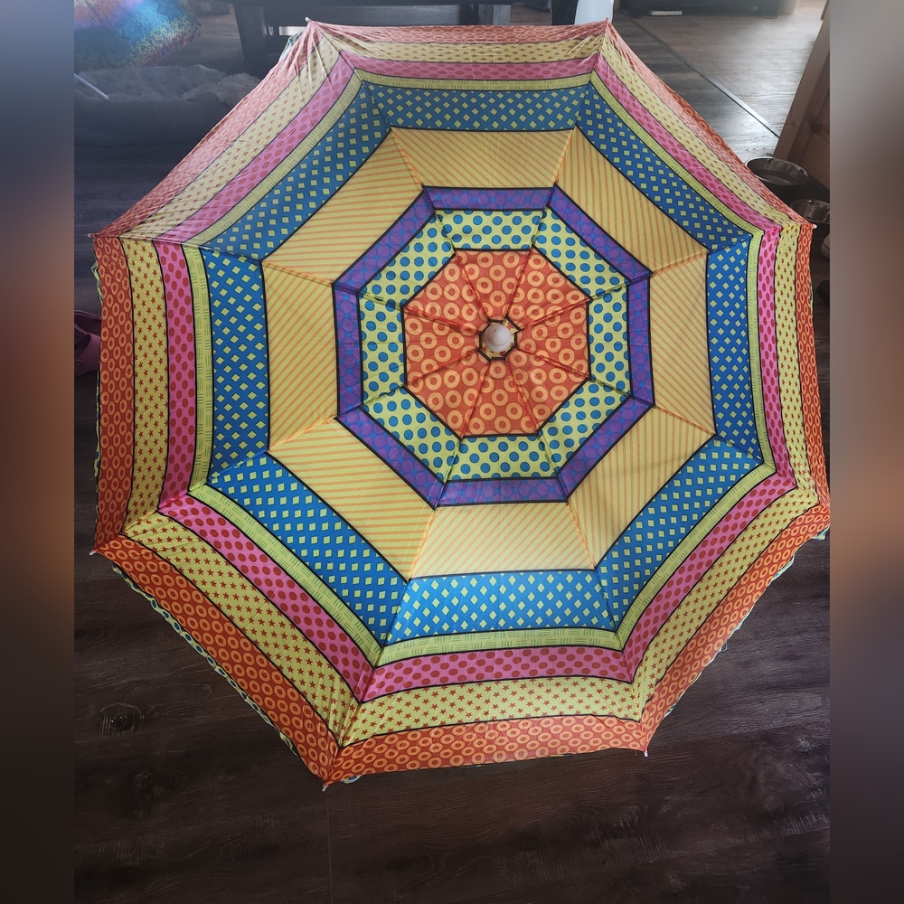 6ft Portable Beach Umbrella With Carrying Case